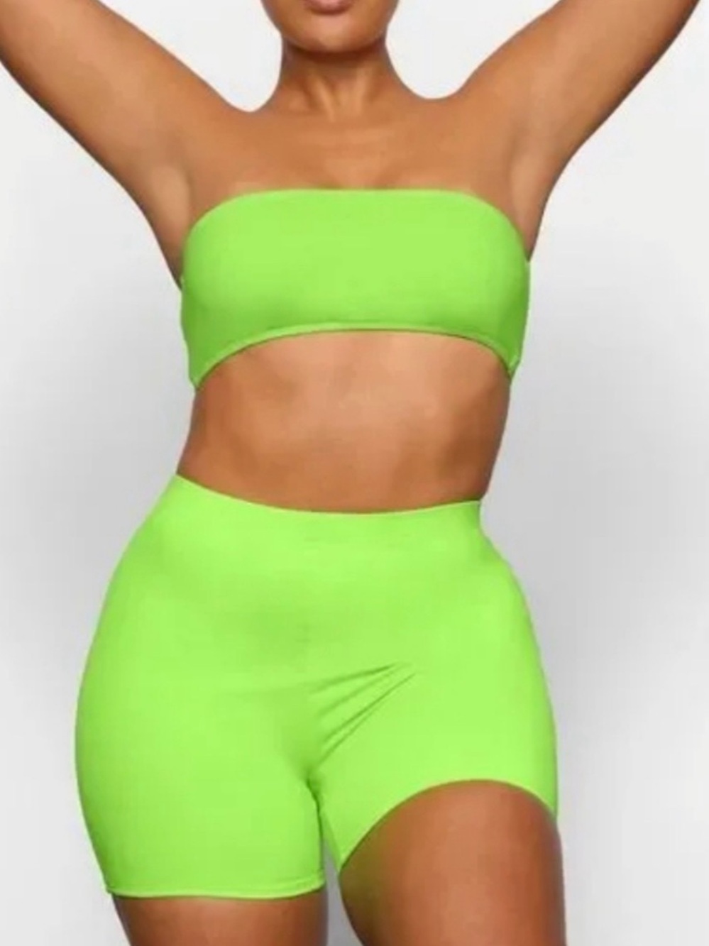 ‘SKIMS swim’ Neon Green Swim SET